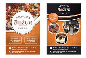 Izrada flajera za Pečenjaru Božur