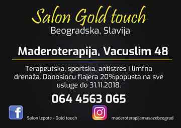 Izrada flajera za salon Gold Touch