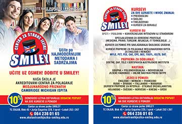 Izrada flajera za školu jezika Smiley