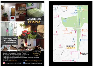 Izrada flajera za apartman Vesna